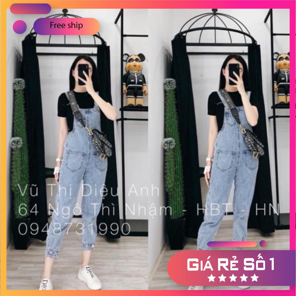 Video và ảnh thật - Yếm quần bò túi trước | BigBuy360 - bigbuy360.vn