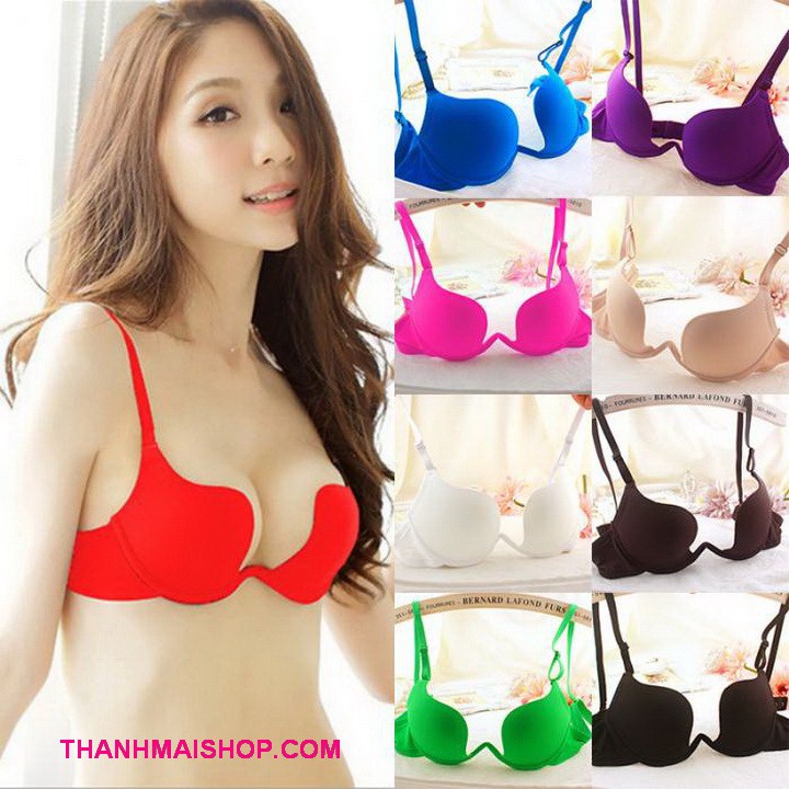 Áo ngực Sexy Bra Multiway 7 cách mặc AL012 cổ chữ U khoét sâu mút ép push-up nâng ngực