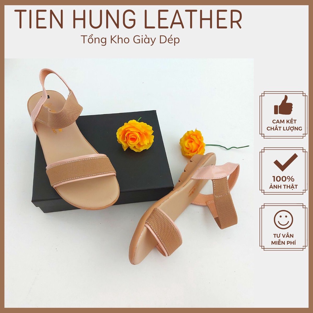 Sandal đế bằng quai ngang, dép nữ học sinh Tiến Hùng TH0021