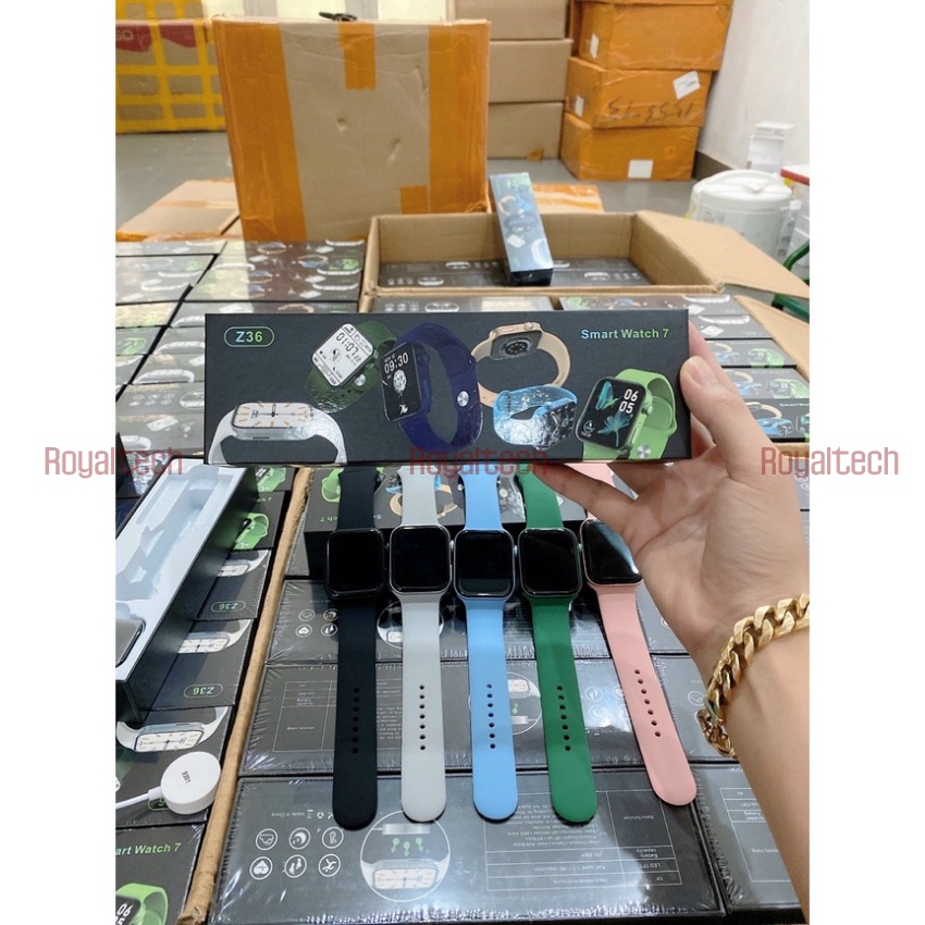 ⚜️HOT⚜️ Đồng hồ đeo tay thông minh IWO Series 7 2021 Z36 chống nước kèm phụ kiện | BigBuy360 - bigbuy360.vn