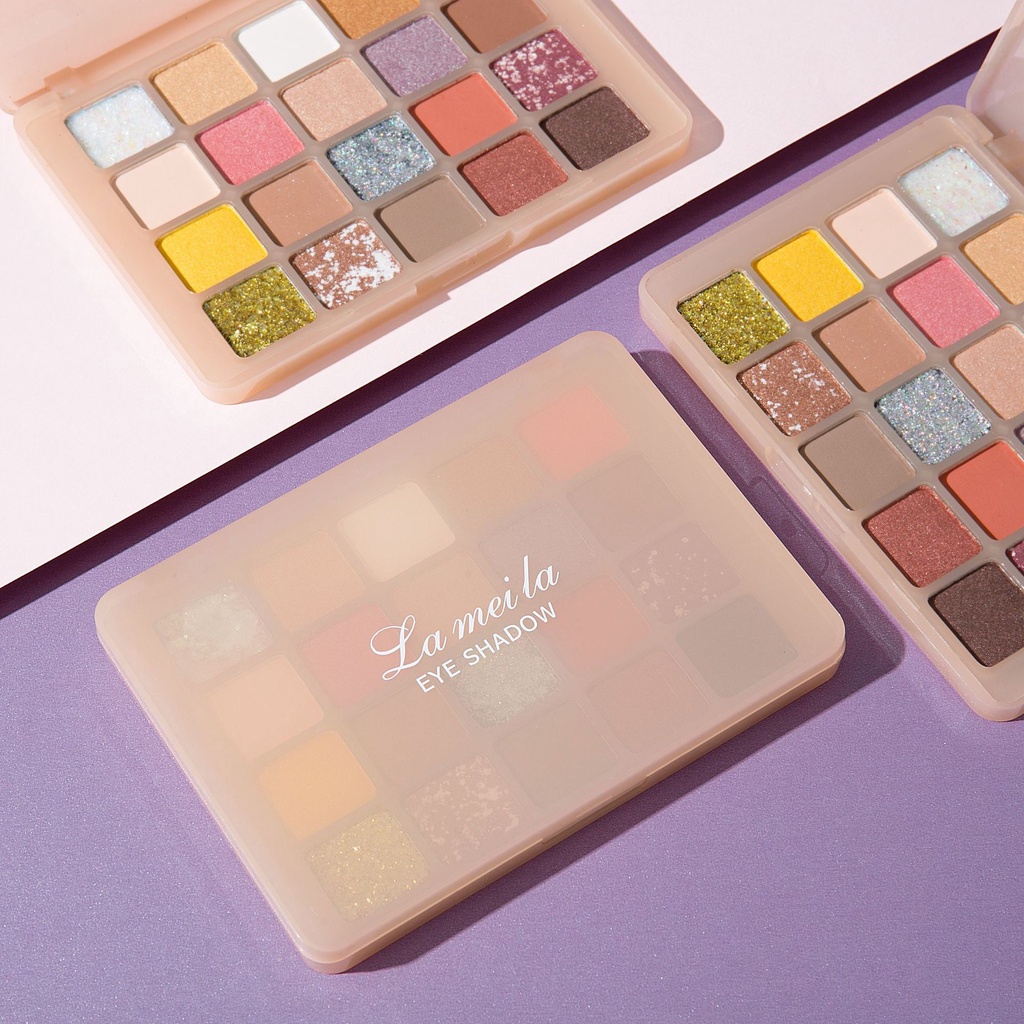 Bảng phấn mắt Lameila 20 ô, bảng mắt nội địa trung trang điểm mắt makeup tông cam nâu C27 - Sammi beauty | BigBuy360 - bigbuy360.vn