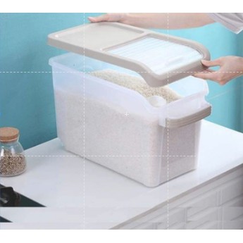 Thùng đựng gạo 15kg có bánh xe.