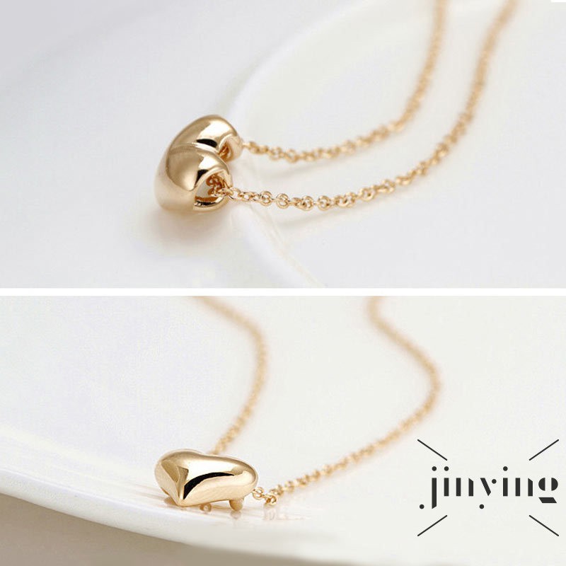 GETNOIVAS ❤S Wind Fashion Women Alloy Love Heart Pendant Necklaces Charm Necklace Jewelry Gifts