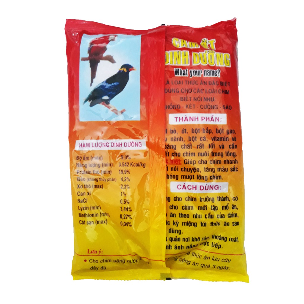 Cám Ớt Minh Tuân 500g - Thức Ăn Chim Nhồng, Két, Cưỡng, Sáo [CÁM ỚT MINH TUÂN]