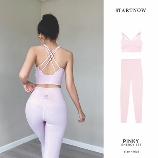 Set đồ tập gym dòng energy_pinky / màu hồng nhạt_startnow