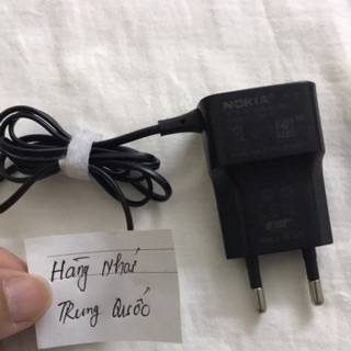Sạc xịn bóc máy Nokia chuôi dẹt AC-18E chính hãng