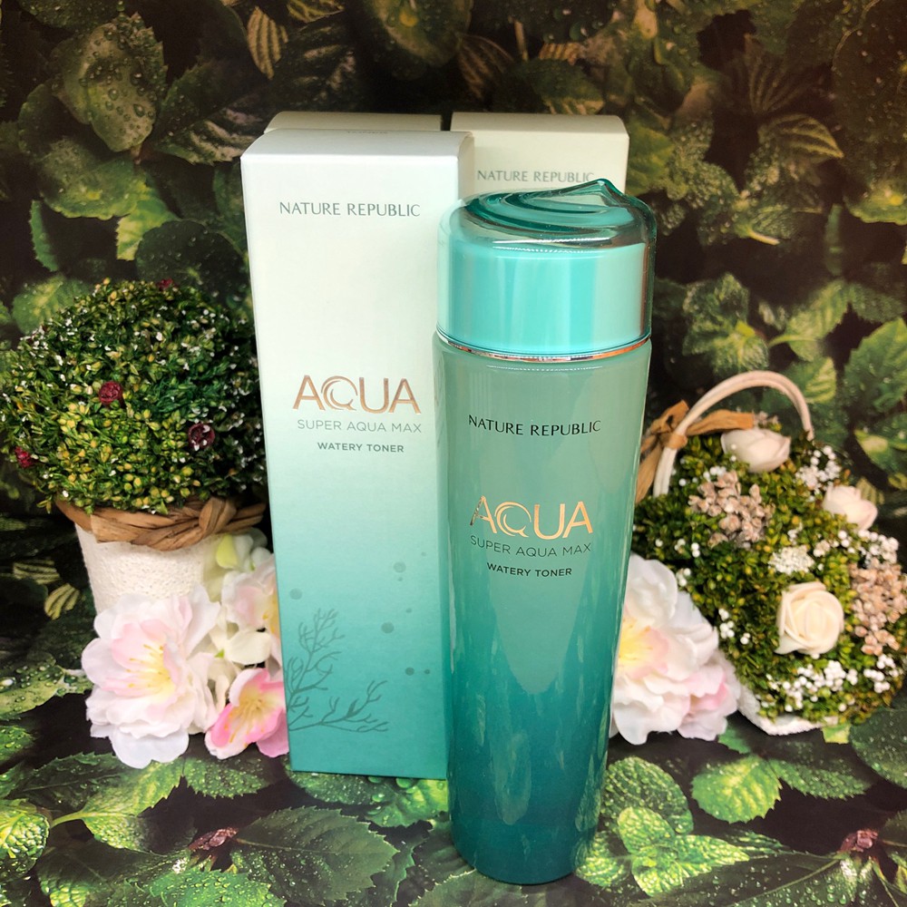 Nhũ tương Nature Republic Super Aqua Max Watery Toner//WATERY EMULSION super toner super emulsion