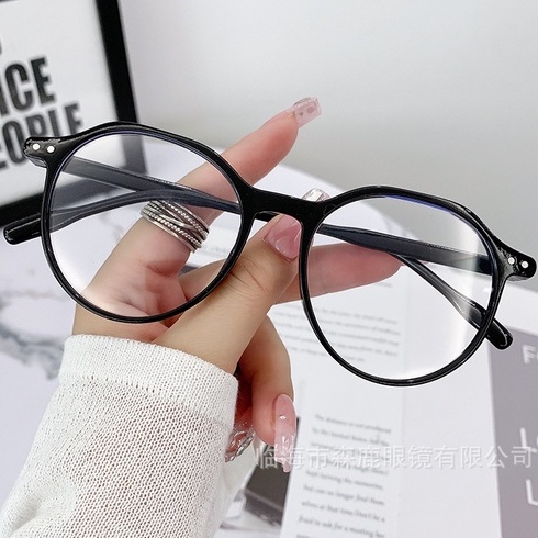 Mắt Kính Gọng Tròn Chống Ánh Sáng Xanh Thời Trang Cho Nữ