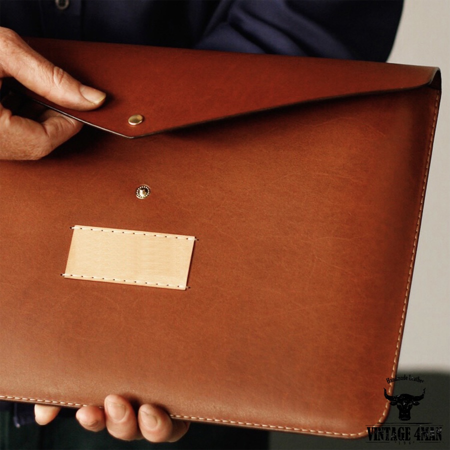 Túi Da Đựng Laptop, Máy Tính Bảng, Tệp A4 / Da thật M12