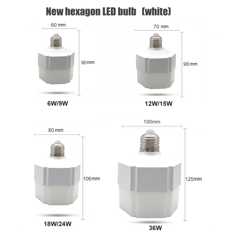 Bóng Đèn Led DC 12V 24V 36V Smd 2835 E27 6W 9W 12W 15W 18W 24W Dùng Ngoài Trời Tiện Dụng