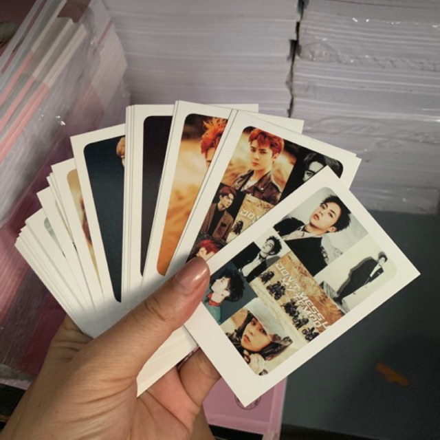 Set lomo + 5 kẹp gỗ Bangtan EXO Black Pink Twice Got7 Izone