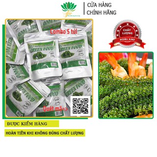 𝑭𝑹𝑬𝑬𝑺𝑯𝑰𝑷  💚 Rong nho tách nước Green Food 💚 rong nho tươi 💚 thương hiệu uy tín, chất lượng - 5 túi zippe 100g