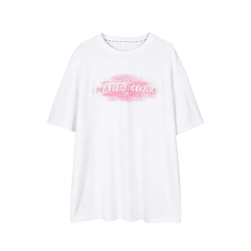 NRVP Áo Thun 100% Cotton Dáng Rộng Thời Trang Hàn Quốc Cho Nữ