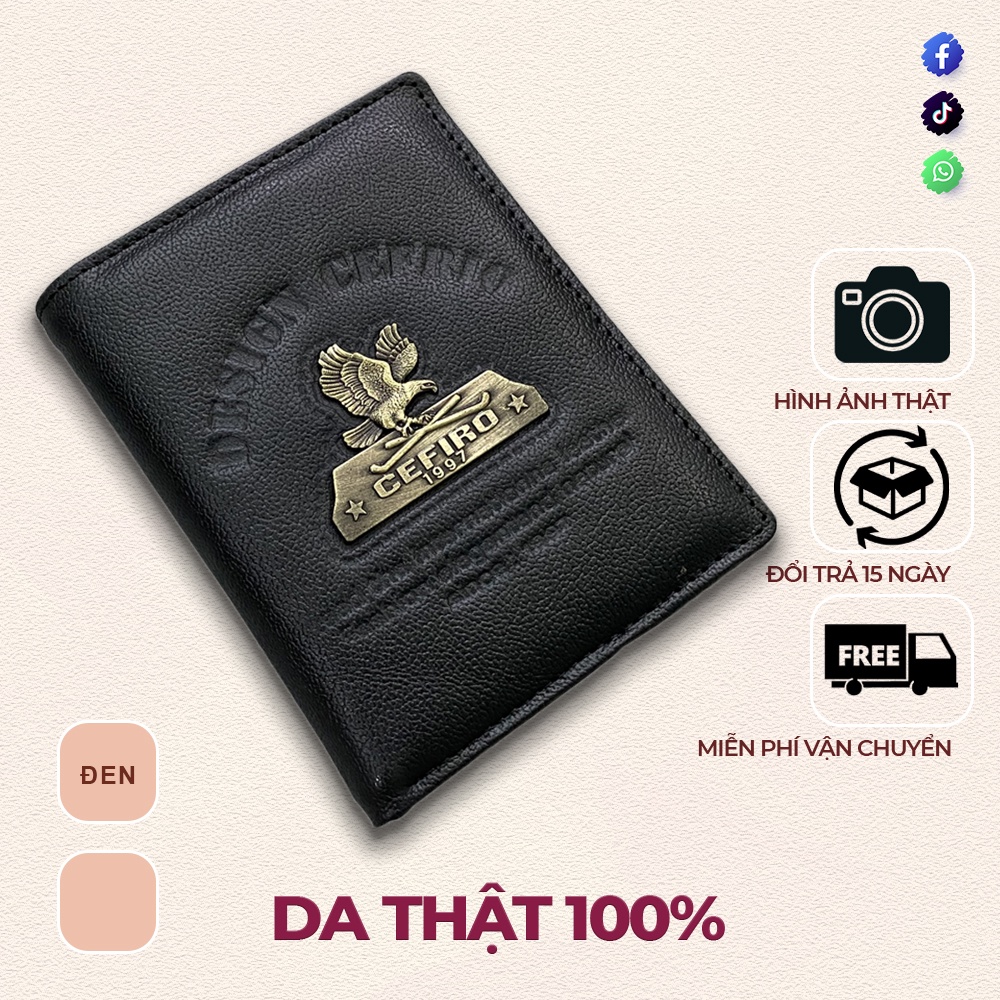Ví nam bóp nam da đứng cao cấp mềm mịn thời trang TCN1211