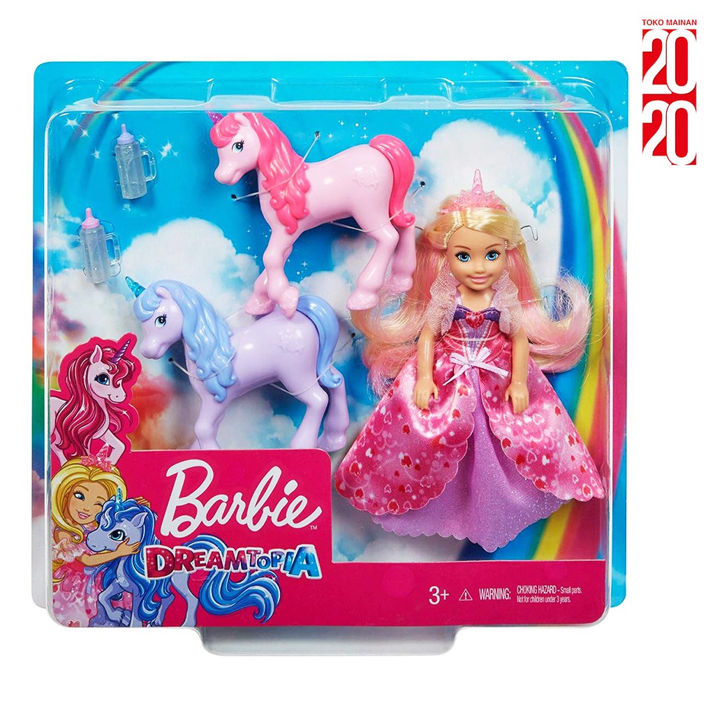 (mua 2 Tặng 1 Bộ Quà Tặng Đồ Chơi Búp Bê Barbie Dreamtopia Chính Hãng - Gjk17