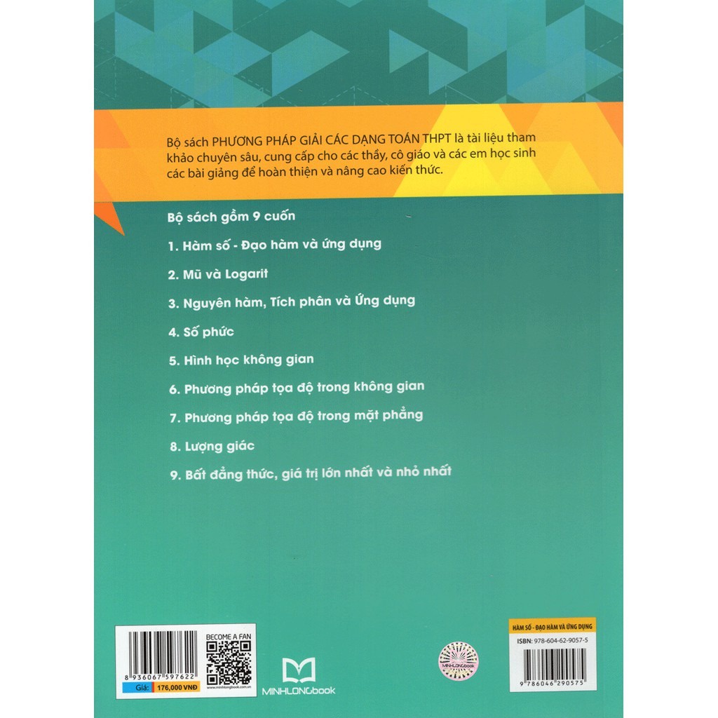 Sách - Phương Pháp Giải Các Dạng Toán THPT: Hàm Số Đạo Hàm Và Ứng Dụng