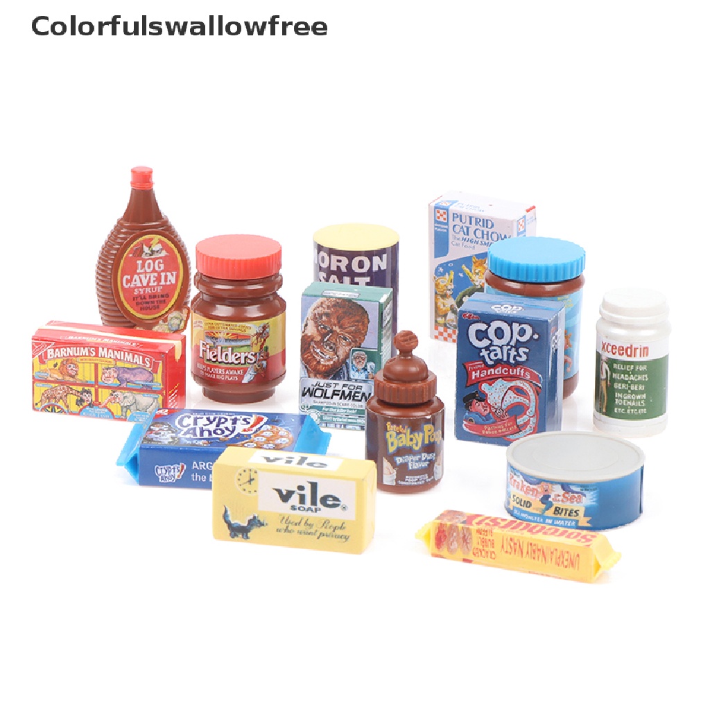 Colorfulswallowfree Dollhouse Miniature food 1/6 Supermarket Miniature Pretend Play Toy Accessories BELLE