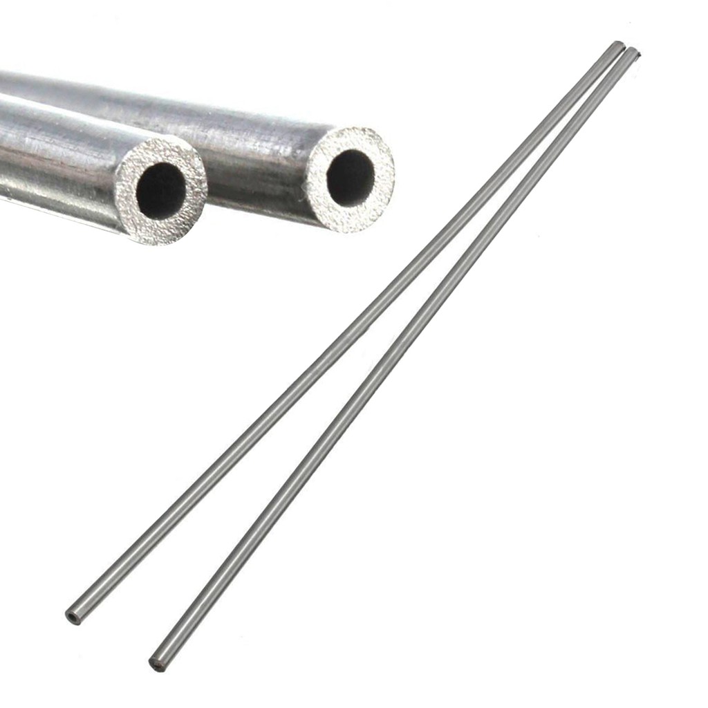 Set 2 ống thép không gỉ 4mm Od 3mm Id 250mm tiện dụng