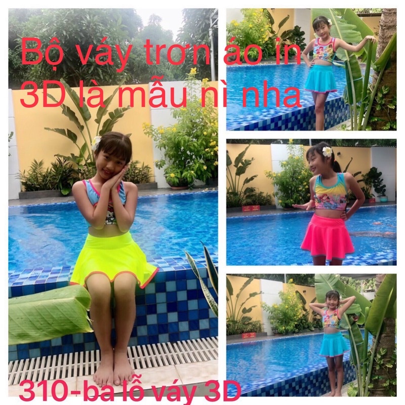 BỘ BƠI BÉ GÁI VÁY RỜI 13-50kg(có sỉ)màu ngẫu nhiên-đọc kĩ mô tả trước khi đặt hàngi