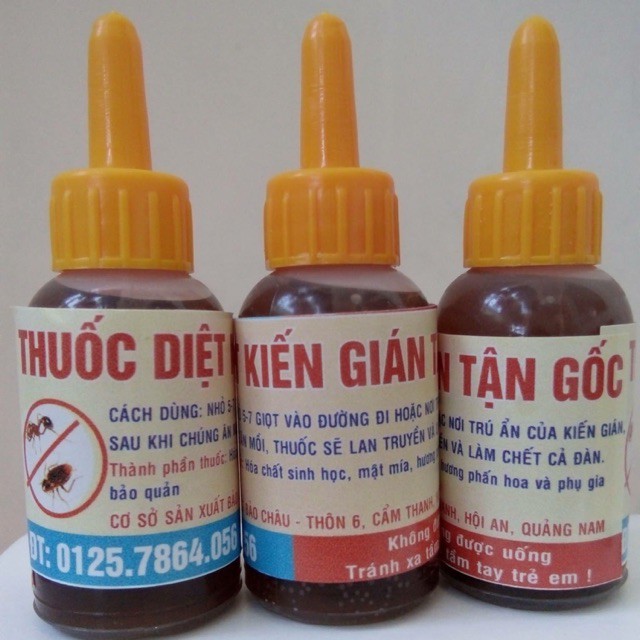 Combo 2 Lọ Thuốc Diệt Kiến và Gián Sinh Học An Toàn
