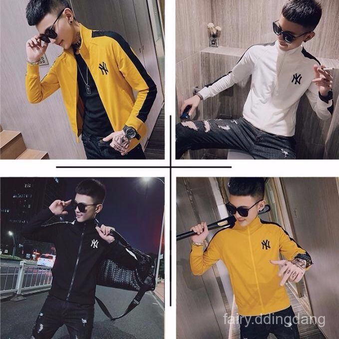 Áo Khoác Dáng Ôm In Chữ Ny Thời Trang Cá Tính Cho Nam | BigBuy360 - bigbuy360.vn