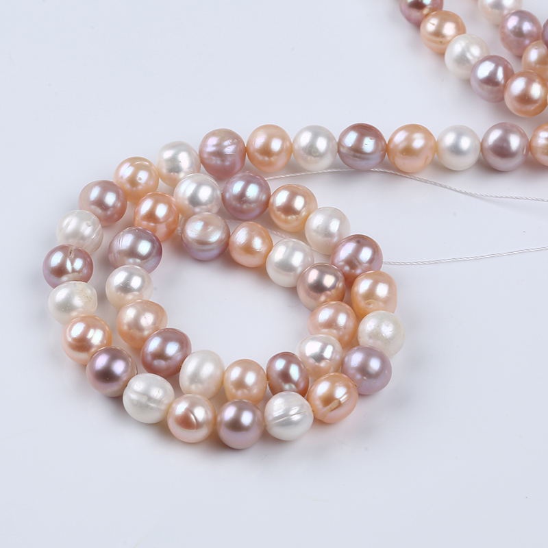 Hạt Ngọc Trai Màu Sắc Tự Nhiên 9-10mm Dùng Làm Trang Sức