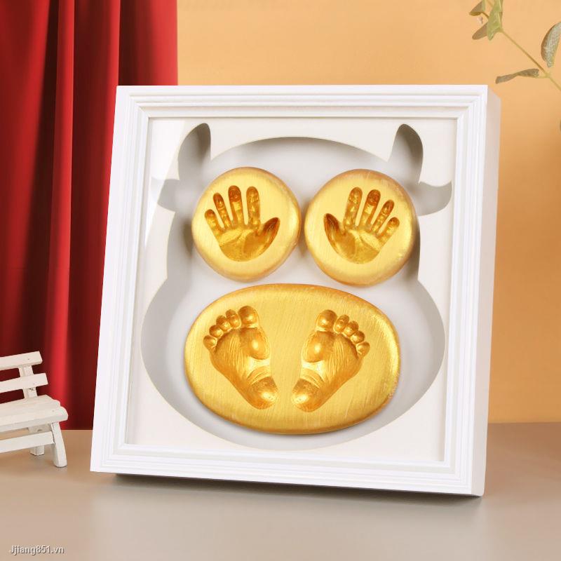 Khung Ảnh In Dấu Chân Tay Em Bé Sơ Sinh Toàn Bộ Bàn Chân