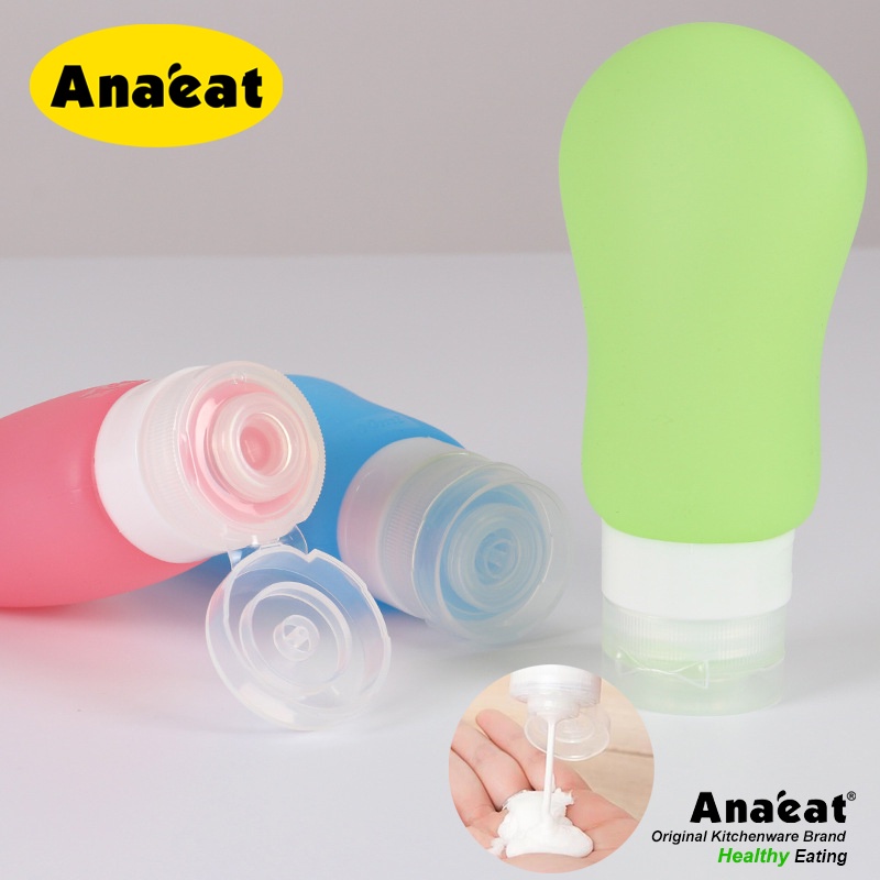 Chai ANAEAT silica gel cỡ nhỏ chiết dầu gội/ sữa tắm cho du lịch