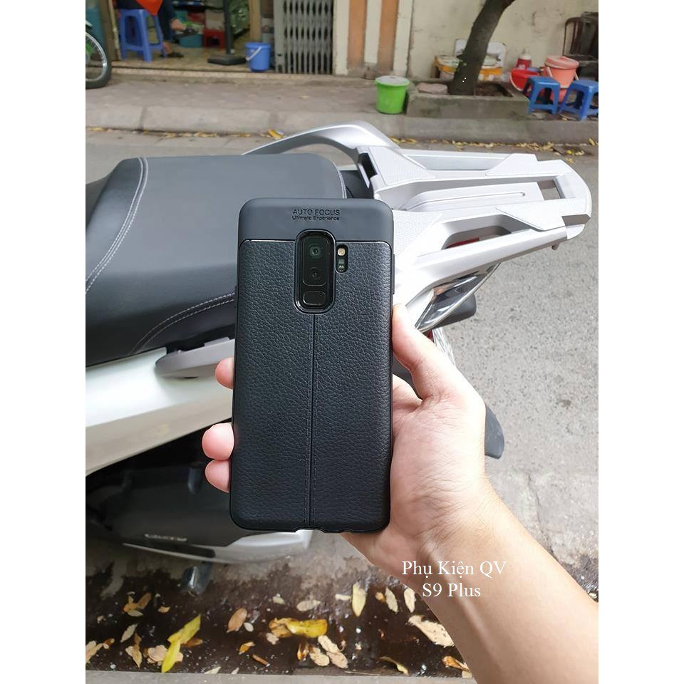 Ốp lưng vân da cao cấp Samsung S9 Plus