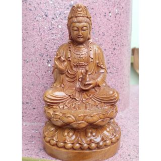 Tượng Phật Quan Âm Gỗ Bách xanh