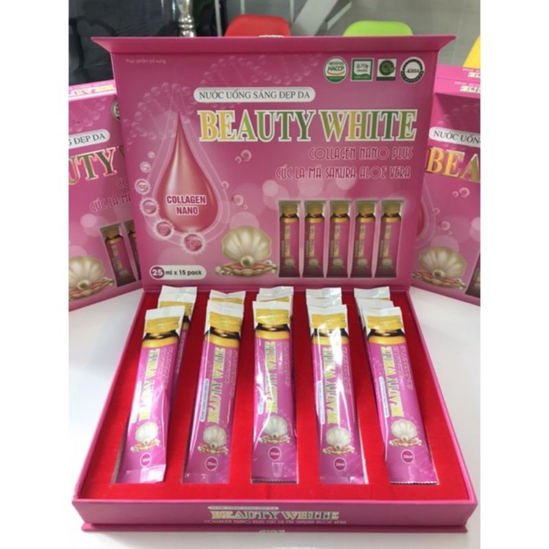 :NƯỚC UỐNG ĐẸP DA BEAUTY WHITE COLLAGEN NANO PLUS .