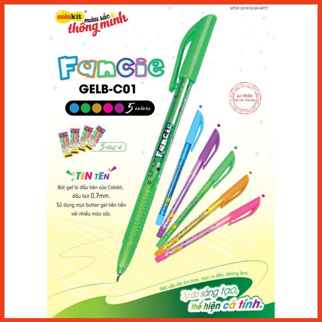 BÚT Gel 5 Màu GELB-C01  - COLOKIT