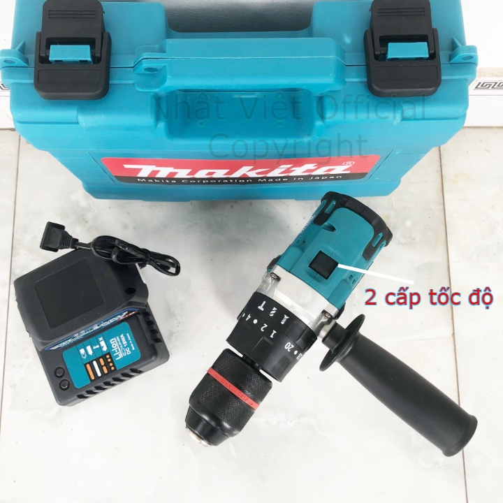 Máy khoan cầm tay pin Makita 199V Không chổi than 3 chức năng LOGO dập chìm, bắn vít tôn đa năng