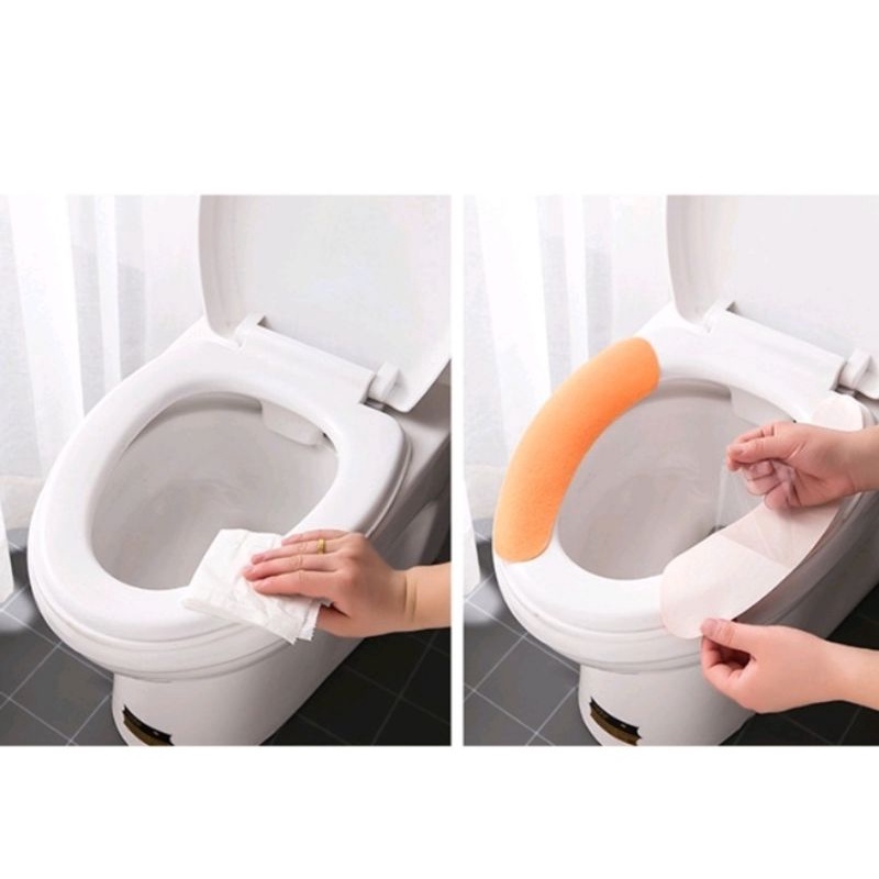 Bộ 2 miếng lót bồn cầu mùa đông chống lạnh mùa đông