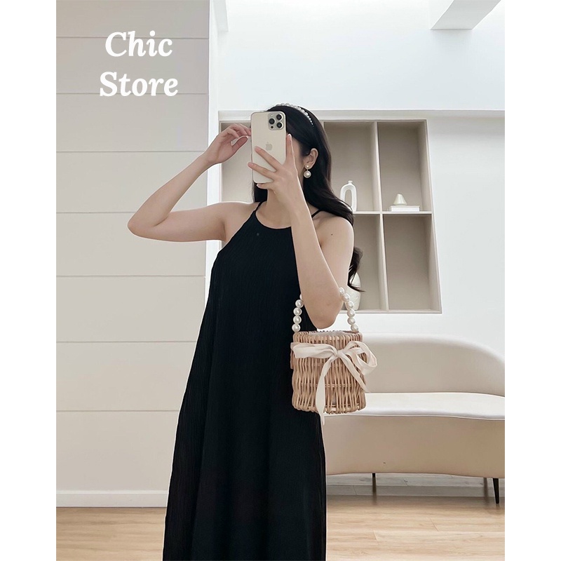Đầm maxi đi biển dáng suông xòe mặc mùa hè,đi tiệc sang trọng thanh lịch Chic.Store