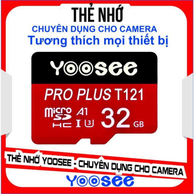 Thẻ nhớ microSDHC 32GB Yoosee Pro Plus T121 A1 U3 4K R95MB/s