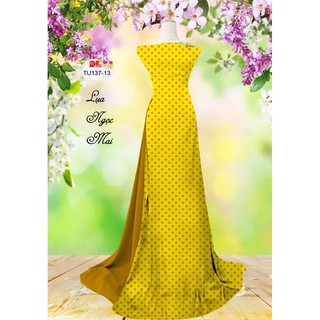 Vải áo dài chấm bi