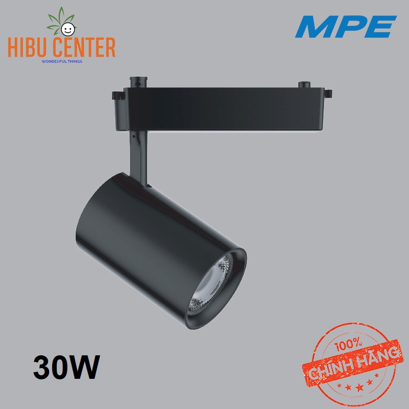 Đèn LED Chiếu Điểm Thanh Ray Track Spot Light MPE Màu Đen Series TSLB 8W | 12W | 20W | 25W | 30W Hàng Chính Hãng