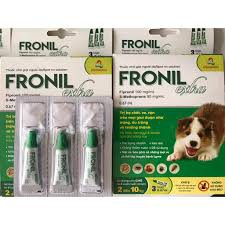 Hôp 3 typ Nhỏ giọt ngoài da diệt ve rận từ trứng đến trưởng thành Fronil extra