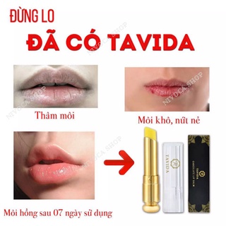 Son dưỡng khử thâm làm hồng môi tavida_khử thâm môi_dưỡng môi_chống nứt nẻ_cải thiện làng môi bị thâm xỉn.