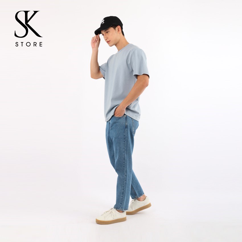 [Mã SRBACK010912 hoàn 20K xu đơn 50K] Quần Jeans Nam SK Korea Dáng Regular Màu Xanh Navy Ống Suông MPTN-20009 | BigBuy360 - bigbuy360.vn