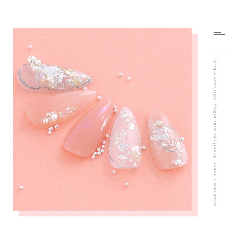 Hộp Hạt Vàng Mini Trang Trí Móng Tay Nghệ Thuật