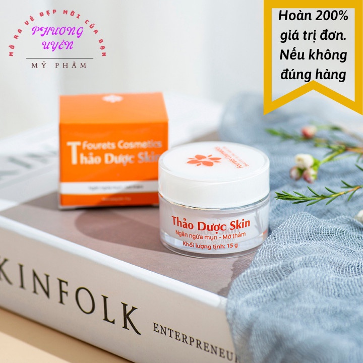 Cao Mụn Thảo Dược Skin Fourets  🌟 CHÍNH HÃNG🌟 Se Cồi Mụn, Đẩy Độc Tố, Mụn Ẩn, Kiềm Dầu, Phục Hồi Da