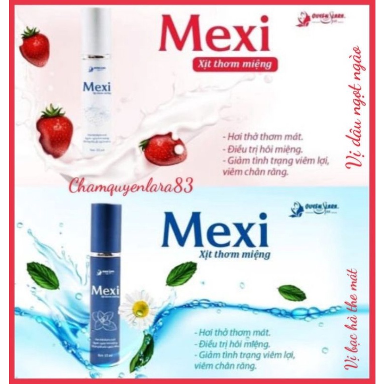 Xịt thơm miệng MEXI cao cấp Quyên lara 12 ml