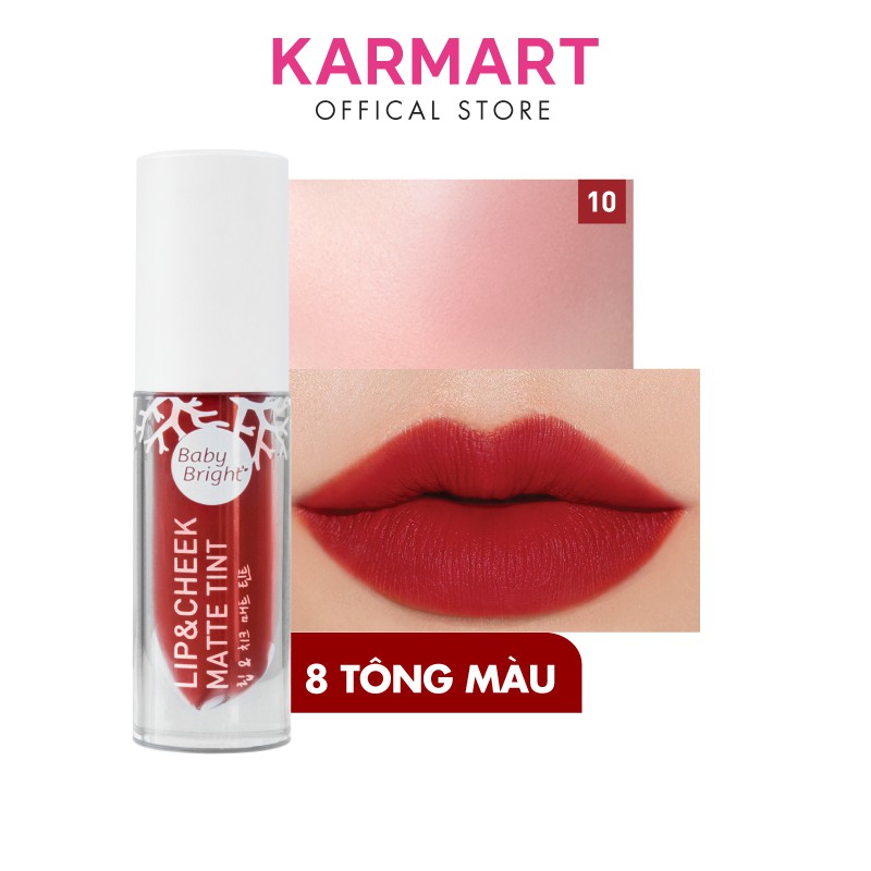 Son kem và má hồng Baby Bright Lip & Cheek Matte Tint 2.4g