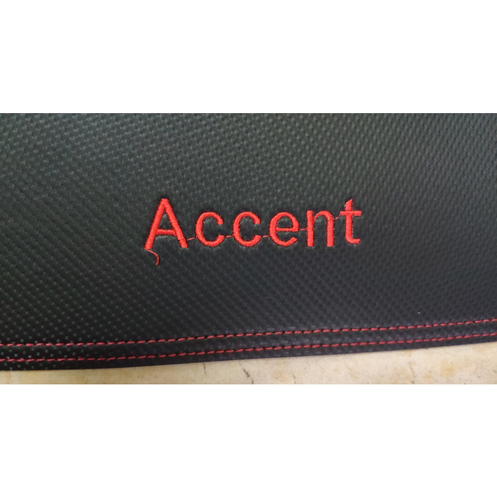 XẢ LỖ  Thảm taplo da carbon cao cấp loại 1 Accent