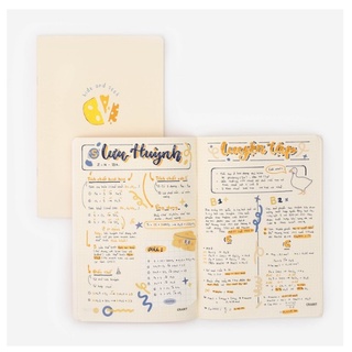 Vở Crabit Dotted Notebook Ruột Chấm Dot - Cheese (120 Trang - 18.3x26cm)