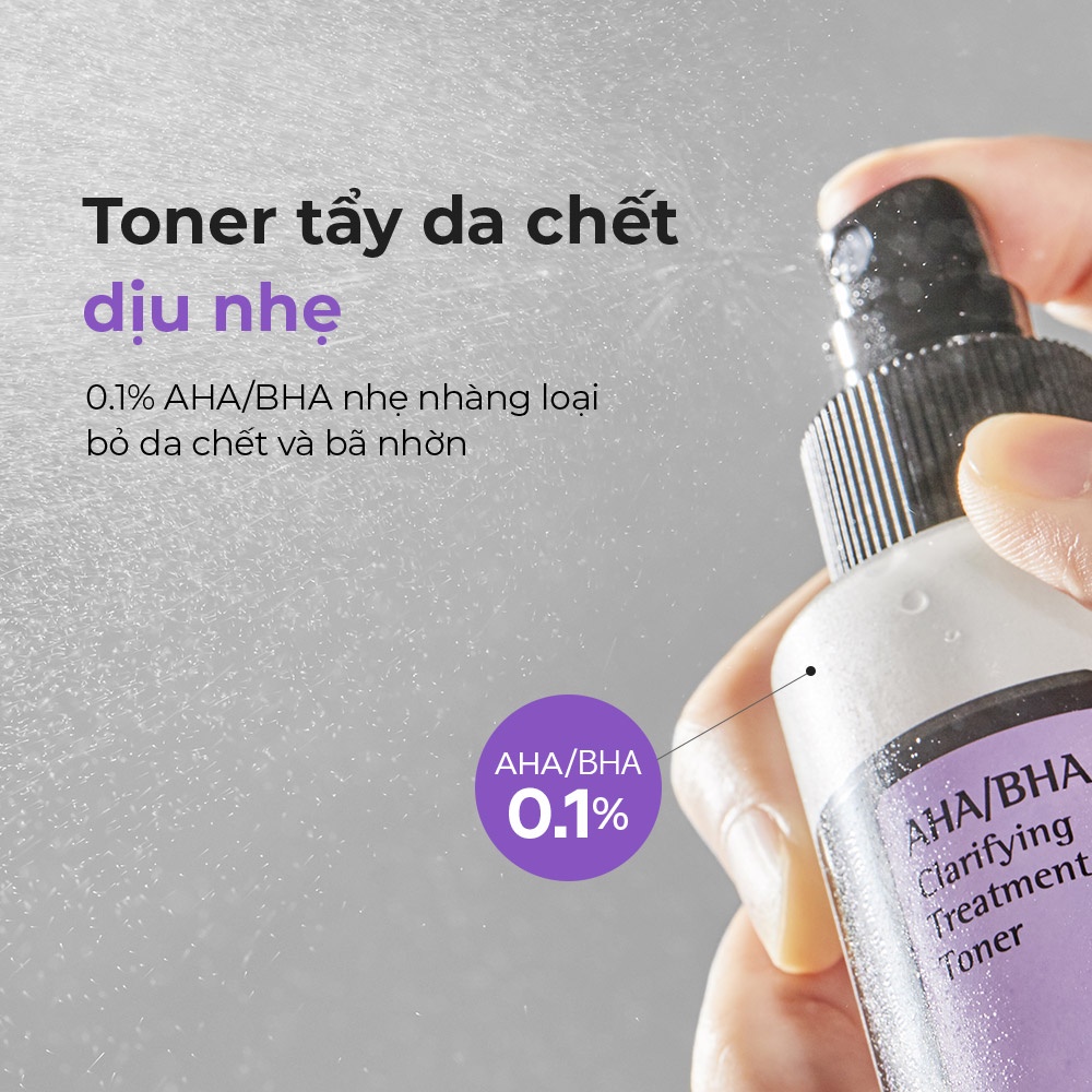 Nước Hoa Hồng Cosrx Chứa AHA/ BHA Clarifying Treatment Toner 50ml - 100ml - 150ml Tẩy Tế Bào Chết, Làm Sáng Da, Giảm Mụn