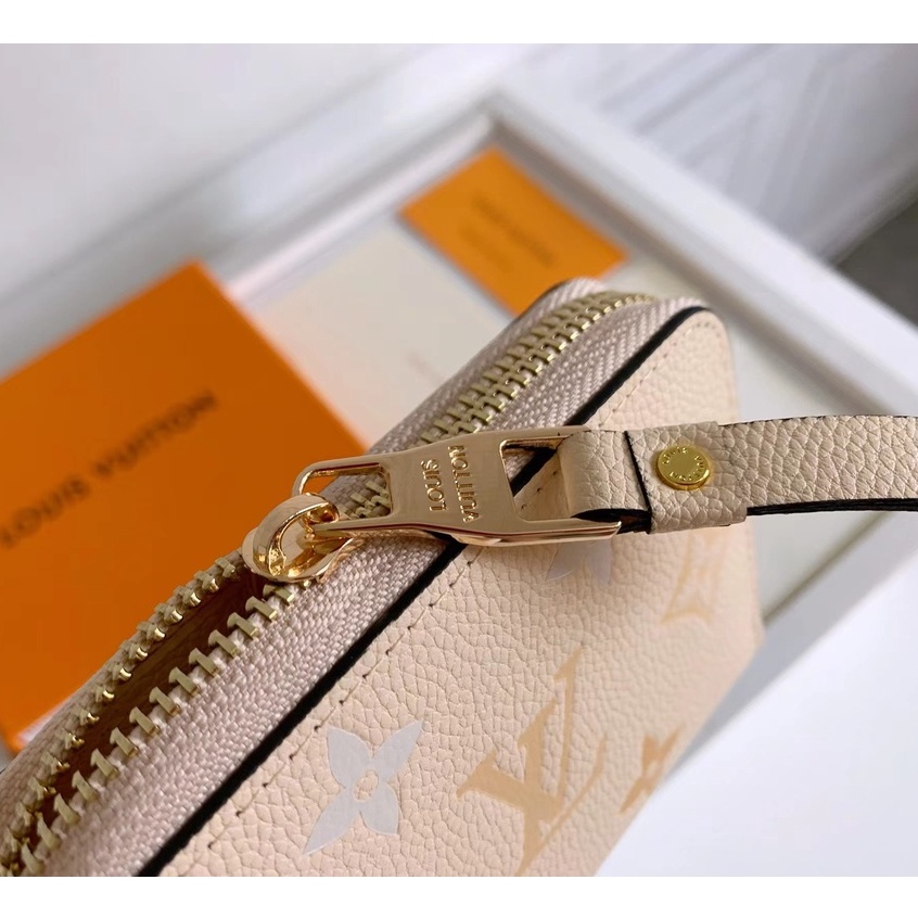 Sẵn sàng giao hàng Ví nữ ngắn mới của Louis Vuitton LV Ví có dây kéo có hộp M80408