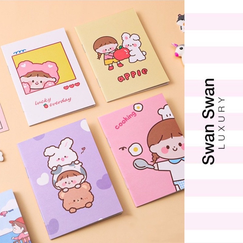 Sổ Tay Mini 32 Trang Hình Cute 10x8cm
